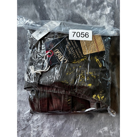 Roundtree & Yorke Mens Washed Utility Cargo Shorts Camo Ripstop Grey Black 40 - Picture 13 of 13